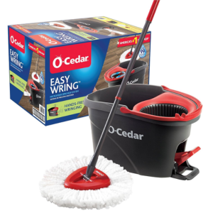 O-Cedar EasyWring Microfiber Spin Mop & Bucket