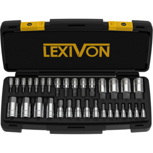 Lexivon 32-Piece SAE & Metric Allen Socket Set