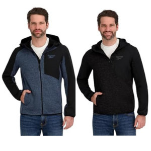 Reebok Men's Full Zip Hooded Fleece Jacket