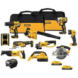 DeWalt 20V MAX Cordless 10-Tool Kit w/Batteries