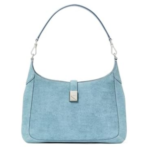 Kate Spade Deco Denim Suede Hobo Handbag