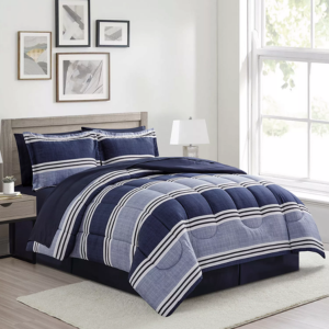 Macy's Aiden Striped 8-Piece Comforter Set