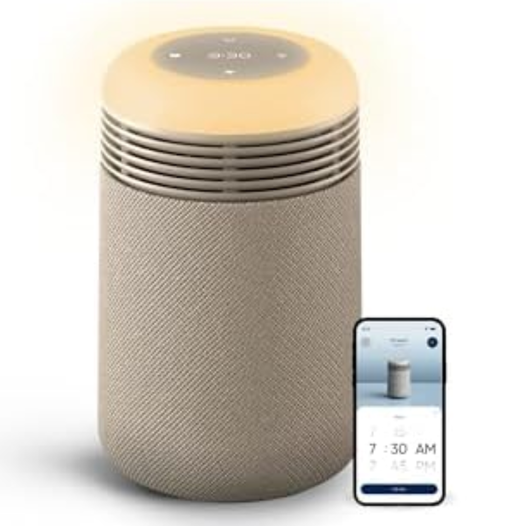 Air Purifier & Sunrise Alarm Clock Combo