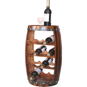 14-Bottle Wood Wine Rack