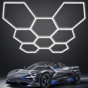 36-Pack LED Hexagon Garage Lights