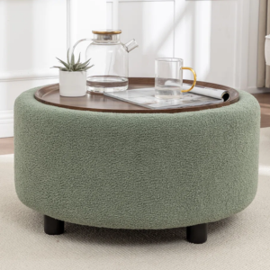 Boucle Storage Ottoman/Coffee Table