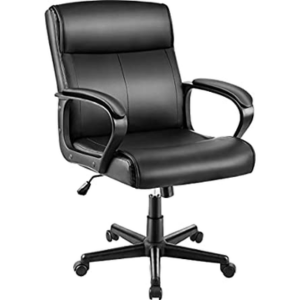Faux Leather Mid Back Office Chair