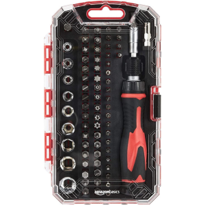 Amazon Basics 73-Piece Magnetic Ratcheting Wrench & Screwdriver