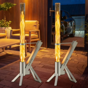 2-Piece Outdoor Wood Pellet Patio Heaters