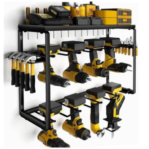 Wall Mount 3-Tier Power Tool Organizer