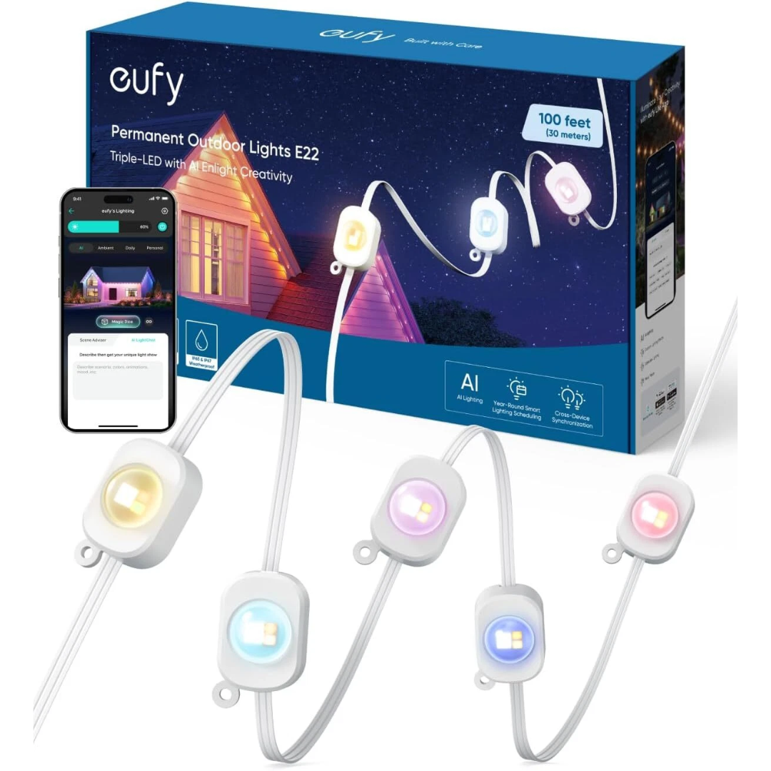 Eufy 100' Smart Outdoor Light Strip w/App
