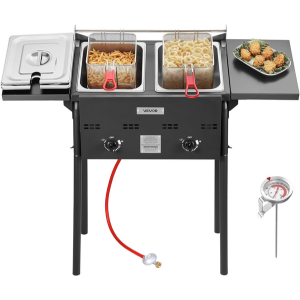 Outdoor 16Qt. Commercial Dual Baskets Deep Fryer