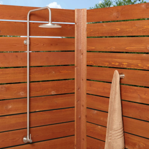 Stainless Steel Outdoor Single Shower Trim