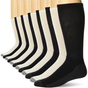 Hanes 12-Pair Men's Max Cushioned Crew Socks