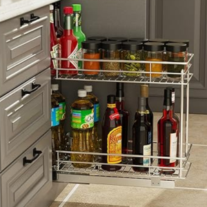 Lovmor 2-Tier Pull Out Cabinet Organizer
