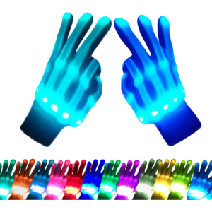 12 Color LED Light Gloves