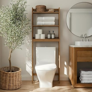 Over The Toilet 3-Shelf Storage Cabinet