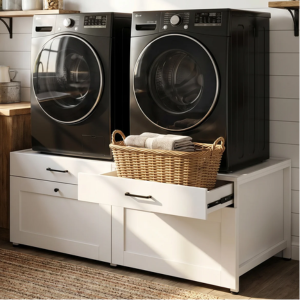 Heavy-Duty Universal Laundry Pedestal w/Drawers