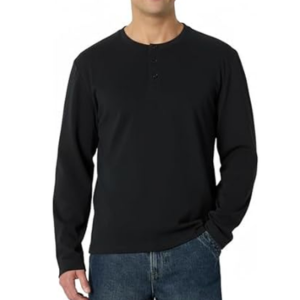 Amazon Essentials Men's Relaxed Fit Henley Shirt
