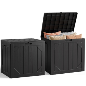 2-Pack 30-Gal. Outdoor Resin Storage Boxes