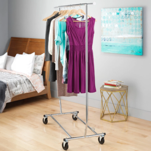 Whitmor Adjustable Rolling Garment Rack