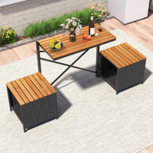 Convertible 2-in-1 Picnic Table & Chairs Set