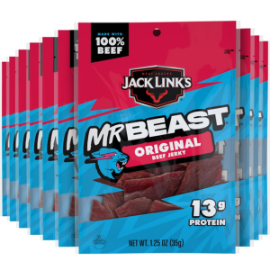 10-Pack Jack Link's x MrBeast Original Beef Jerky