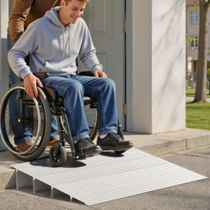 Aluminum 4'' 800lbs. Threshold Ramp