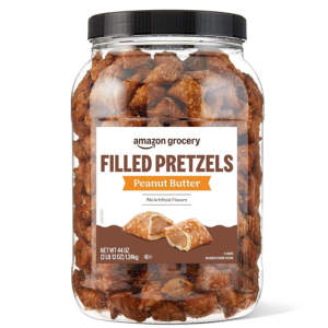 Amazon Grocery 44oz Peanut Butter Filled Pretzels