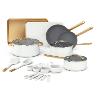 Beautiful 21-Piece Ceramic Nonstick Cookware Set