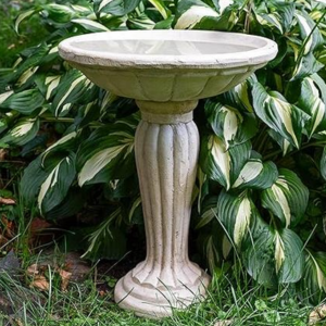 Sunnydaze 20.25” H Concrete Bird Bath