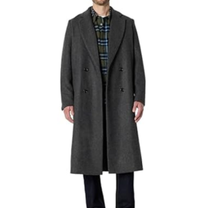 Amazon Essentials Men's Double Breasted Longline Topcoat