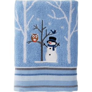 Christmas Winter Snowman Cotton Bath Towel