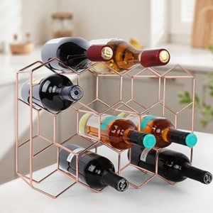Geometric Countertop 14-Bottles Wine Rack
