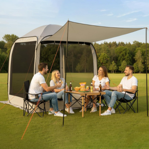6-Person Pop-Up Screen Tent w/Awning