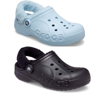 Crocs Unisex Baya Lined Fuzz Strap Clogs