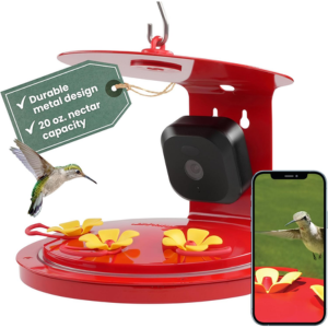 Perky-Pet Smart Hummingbird Feeder w/Camera & App