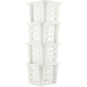4-Pack Mini Stackable Storage Bins