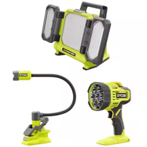 Ryobi ONE+ 18V 3-Tool Lighting Kit