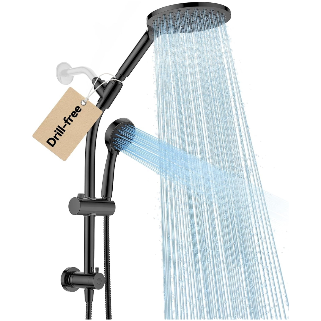 Dual Handheld 2-in-1 Shower Head Combo