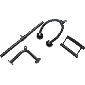 BalanceFrom 4-Piece Triceps Press Down & LAT Pulldown Cable