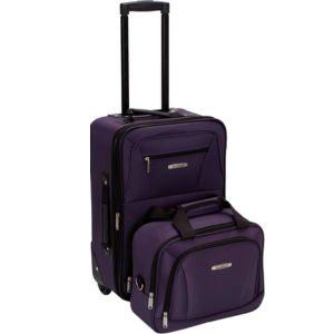 Rockland 2-Piece Softside Upright Luggage Set