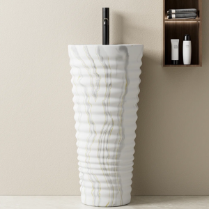 Vitreous China Pedestal Bathroom Sink