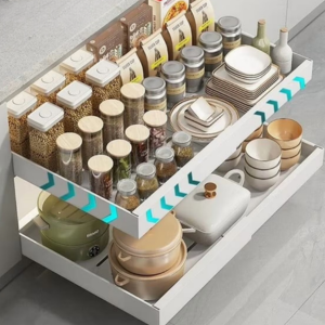 2-Pack Expandable Pull-Out Cabinet Organizer