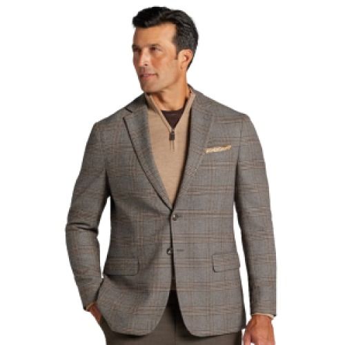 Jos. A. Bank Men's Tailored Fit Plaid Sportcoat