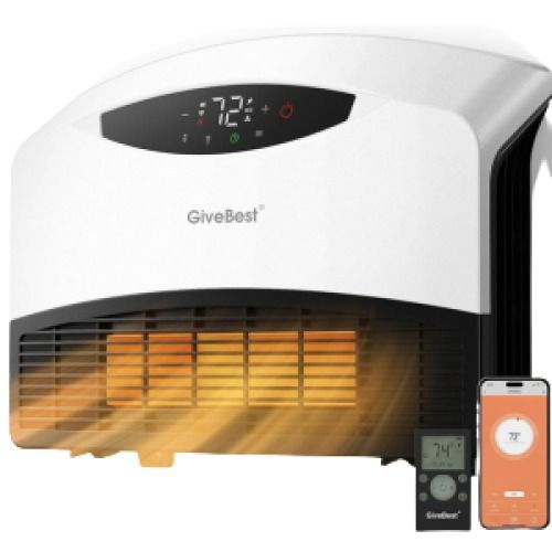 Wall Mounted 1500W WiFi Heater w/Remote
