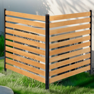 Wood 2-Panels Privacy Fence