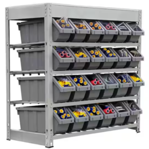 4-Tier Bin Garage Storage Rack