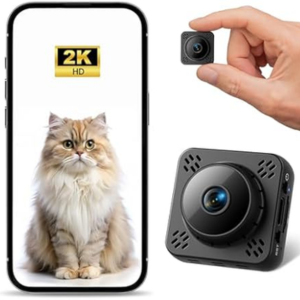 Magnetic 2K Mini WiFi Hidden Camera w/App