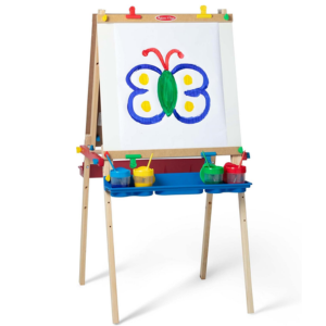 Melissa & Doug Kid's Wood Art Easel w/Chalkboard